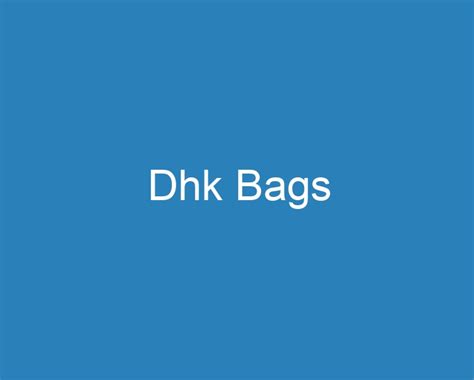 dhk bags